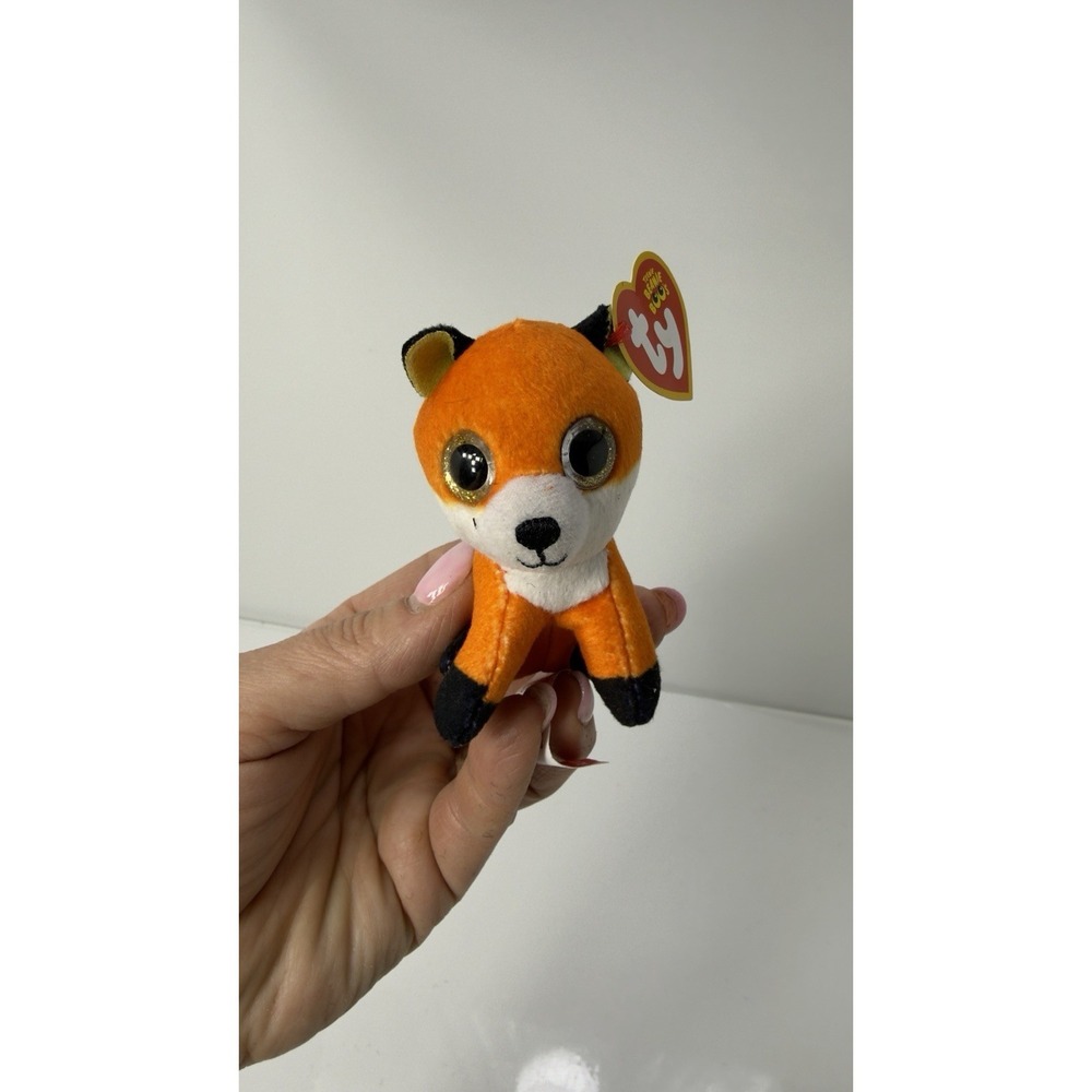 Ty Teenie Beanie Boos "Slick" The Fox 3in Plush Stuffed Animal Toy Orange 2021